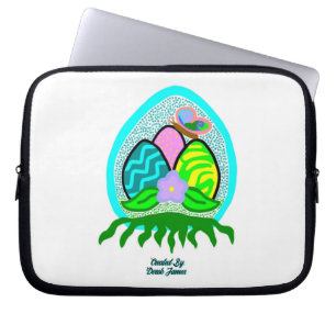 Housse Pour Ordinateur Portable Beaux OEufs de Pâques Neoprène Manche Ordinateur P