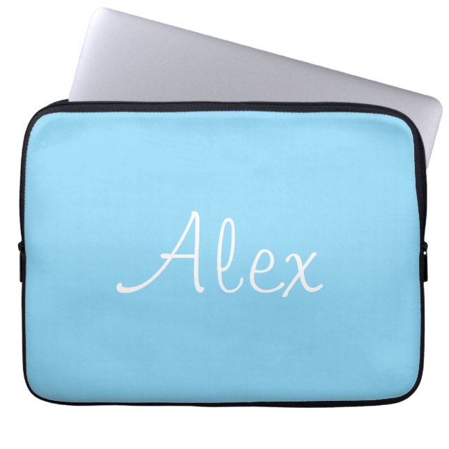 Housse Pour Ordinateur Portable Bébé bleu (Devant)