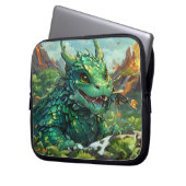 Housse Pour Ordinateur Portable Bébé vert Hawaiian Fire Dragon & Volcanoes (devant gauche)