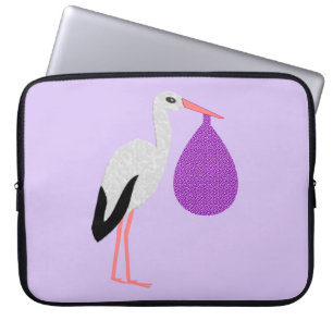 Housse Pour Ordinateur Portable Bécasseau bébé de genre neutre Violet