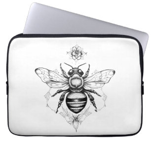Housse Pour Ordinateur Portable Bee Wild Animal Nature Illustration Art tatouage