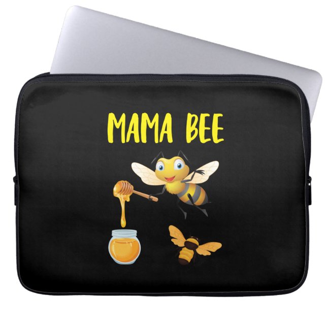 Housse Pour Ordinateur Portable Beekeeper Art Mama Bee (Devant)