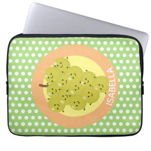 Housse Pour Ordinateur Portable Belle bande de raisins amusante illustration