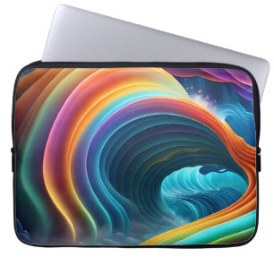 Housse Pour Ordinateur Portable Belle cascade arc-en-ciel