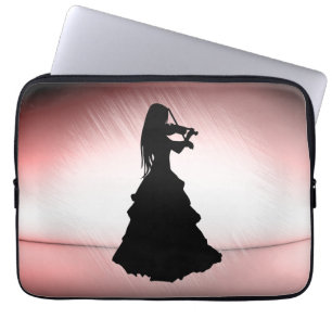 Housse Pour Ordinateur Portable Belle Fille Gitane Joue du Violon