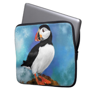 Housse Pour Ordinateur Portable Belle Manche Portable À Oiseau De Puffin Atlantiqu