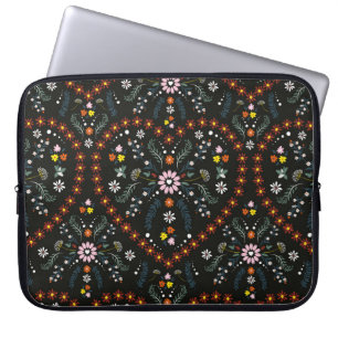 Housse Pour Ordinateur Portable Belle petite fleur délicate en forme de coeur