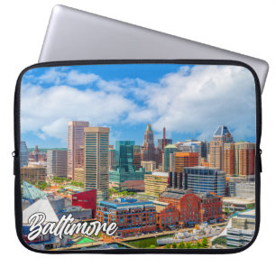 Housse Pour Ordinateur Portable Belle Ville De Baltimore, Maryland, États-Unis