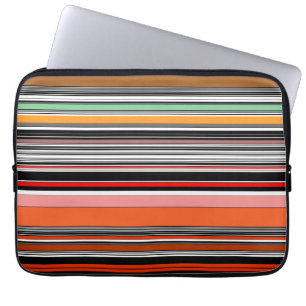 Housse Pour Ordinateur Portable Belles rayures colorées