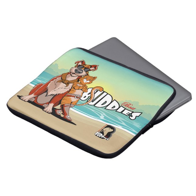 Housse Pour Ordinateur Portable Best Buddy | 13" Laptop Sleeve (Devant haut)