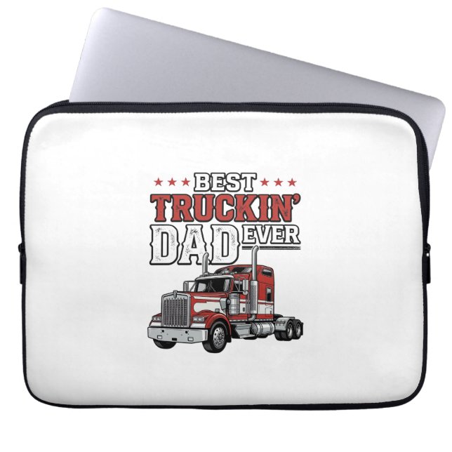 Housse Pour Ordinateur Portable Best Truckin Dad Ever Vintage Truck Shirt Design_1 (Devant)