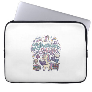 Housse Pour Ordinateur Portable Bibliothécaire Licorne de Vêtements Imprimés Magiq