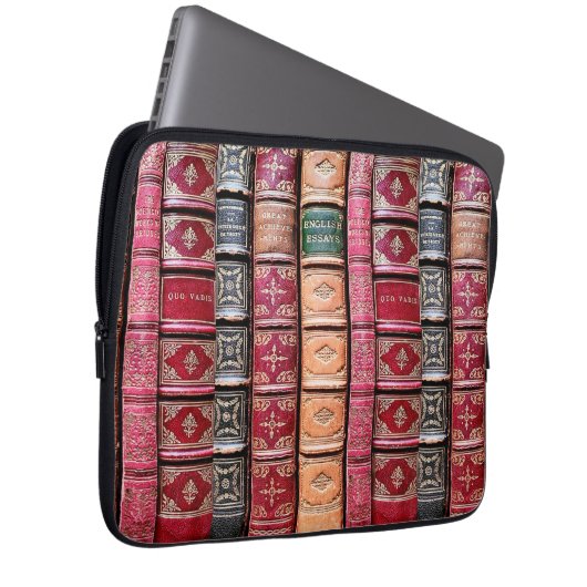 Housse Pour Ordinateur Portable Bibliothèque bibliophile (Devant droit)