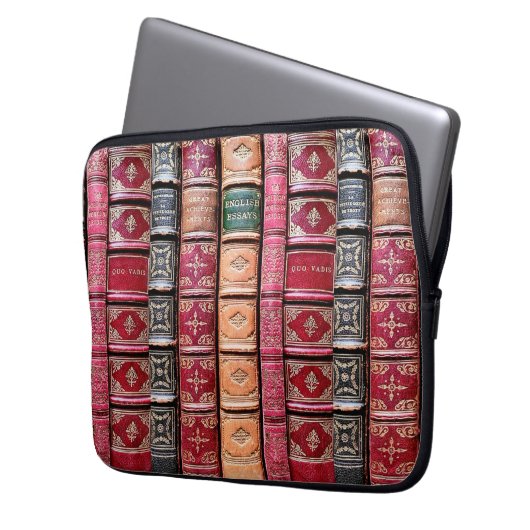 Housse Pour Ordinateur Portable Bibliothèque bibliophile (devant gauche)