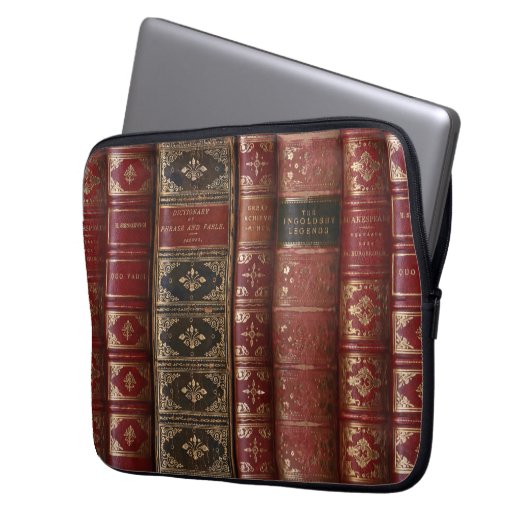 Housse Pour Ordinateur Portable Bibliothèque de livres très anciens (devant gauche)