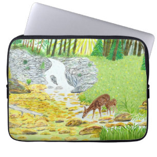 Housse Pour Ordinateur Portable Biche et faon