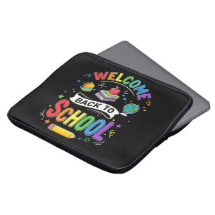 Housse Pour Ordinateur Portable Bienvenue à l'école les enfants Enseignant Premier