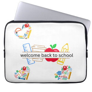 Housse Pour Ordinateur Portable Bienvenue à nouveau dans les Fournitures Scolaires