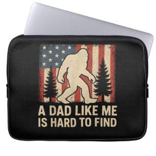 Housse Pour Ordinateur Portable Bigfoot Patriotique Un Papa Comme Moi Est Dur à Tr
