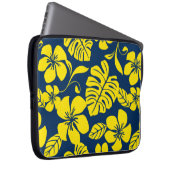 HOUSSE POUR ORDINATEUR PORTABLE BIKINI ROSE (BLEU FONCÉ/JAUNE) (Devant droit)