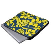HOUSSE POUR ORDINATEUR PORTABLE BIKINI ROSE (BLEU FONCÉ/JAUNE) (Devant bas)