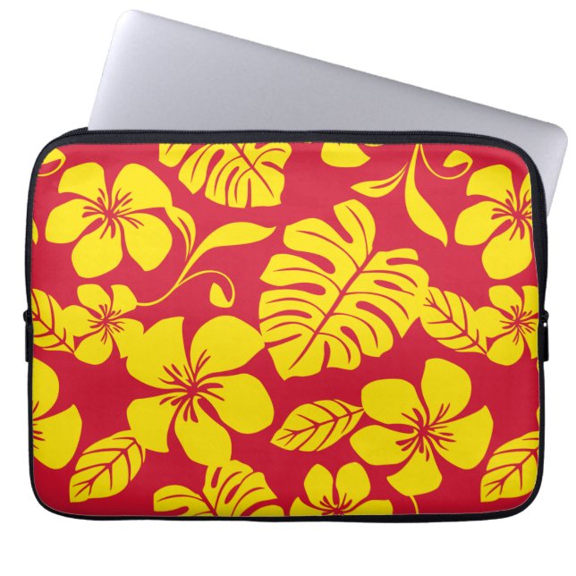 HOUSSE POUR ORDINATEUR PORTABLE BIKINI ROSE (ROUGE/OR) (Devant)