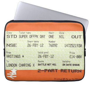 Housse Pour Ordinateur Portable Billet de train