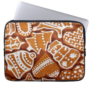 Housse Pour Ordinateur Portable Biscuits en pain d'épices de Noël