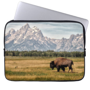 Housse Pour Ordinateur Portable Bison dans le Tetons