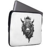 Housse Pour Ordinateur Portable Bison de Buffalo Nature sauvage Illustration Art (Devant droit)