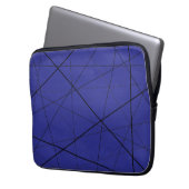 Housse Pour Ordinateur Portable Black and white geometric pattern (devant gauche)