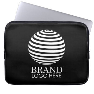 Housse Pour Ordinateur Portable Black Custom Business Logo Entreprise Entreprise