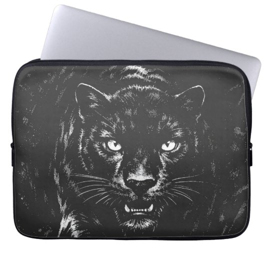 Housse Pour Ordinateur Portable Black Panther — par BurnsInHell (Devant)