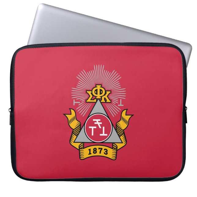 Housse Pour Ordinateur Portable Blason Phi Sigma Kappa (Devant)