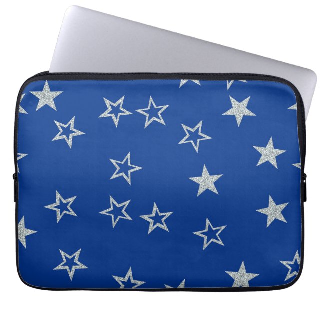 Housse Pour Ordinateur Portable Bleu argenté (Devant)