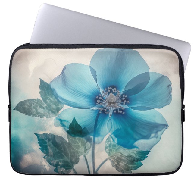 Housse Pour Ordinateur Portable Bleu éthérée (Devant)