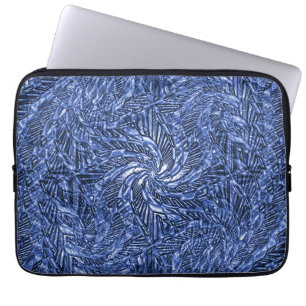 Housse Pour Ordinateur Portable Bleu Jean tourbillon.....