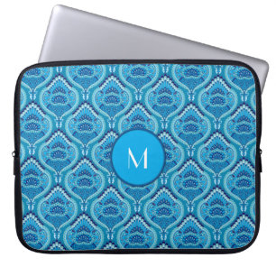 Housse Pour Ordinateur Portable Bleuâtre - Paisley à plumes