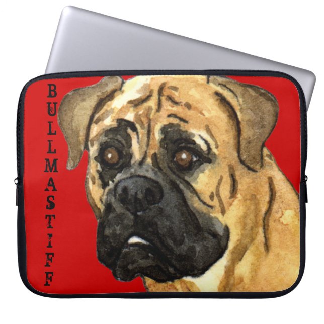 Housse Pour Ordinateur Portable Bloc couleur Bullmastiff (Devant)