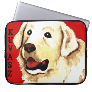 Housse Pour Ordinateur Portable Bloc de couleur de Kuvasz