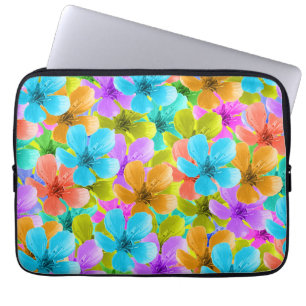 Housse Pour Ordinateur Portable Blossoms multicolores, Manche Ordinateur Portable