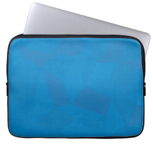 Housse Pour Ordinateur Portable Blue, geometric, cool, unique, trendy illustration