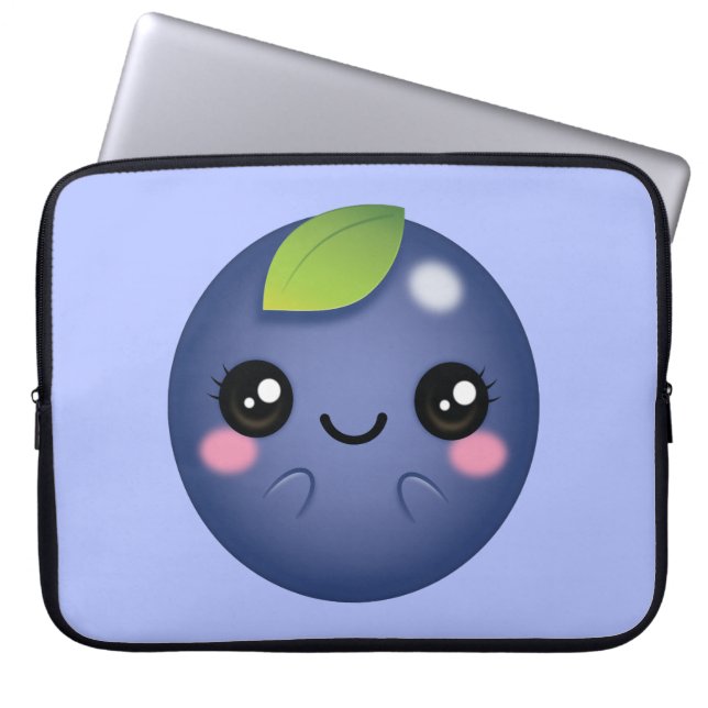 Housse Pour Ordinateur Portable Blueberry de Kawaii (Devant)