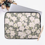 Housse Pour Ordinateur Portable Boho Floral Gris Beurre Jaune Rose Design<br><div class="desc">Boho Floral Grey Butter Yellow Pink Design manche ordinateur portable.</div>