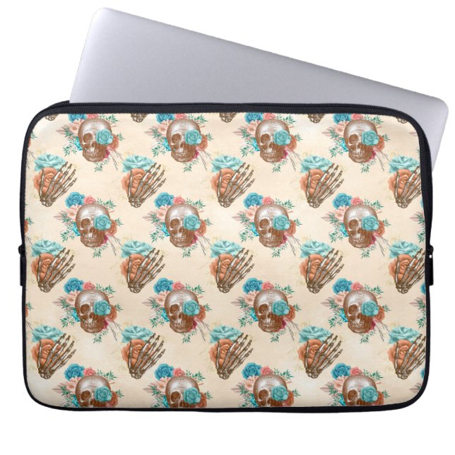 Housse Pour Ordinateur Portable Boho Skull Series Design 12 (Devant)