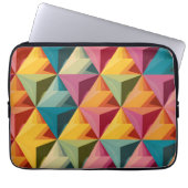 Housse Pour Ordinateur Portable Bold Geometric Triangle Pattern (Devant)