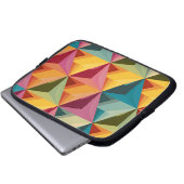 Housse Pour Ordinateur Portable Bold Geometric Triangle Pattern  (Devant bas)