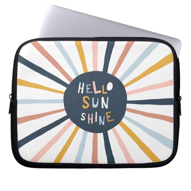Housse Pour Ordinateur Portable Bonjour Sunshine (Devant)