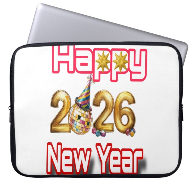 Housse Pour Ordinateur Portable Bonne année  (Devant)