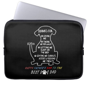 Housse Pour Ordinateur Portable Bonne Fête des pères Best Dog Papa